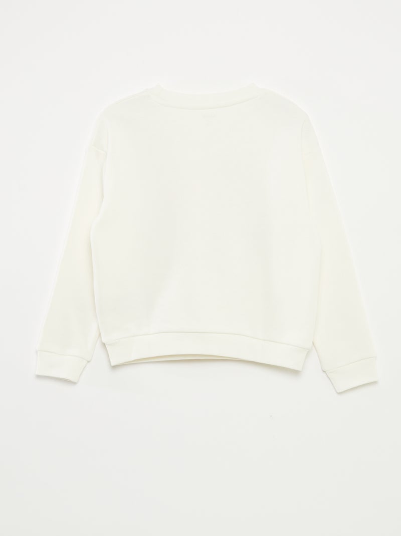 Sweatshirt 'Dia da Mãe' BRANCO - Kiabi