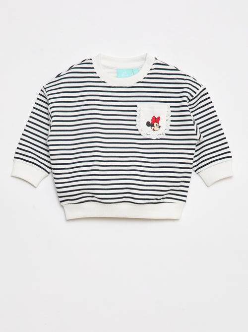 Sweatshirt 'Disney' com abertura com molas de pressão no ombro - Kiabi