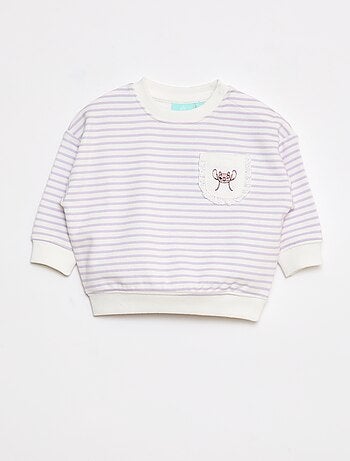 Sweatshirt 'Disney' com abertura com molas de pressão no ombro