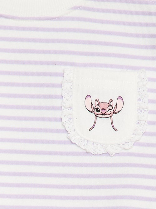 Sweatshirt 'Disney' com abertura com molas de pressão no ombro - Kiabi