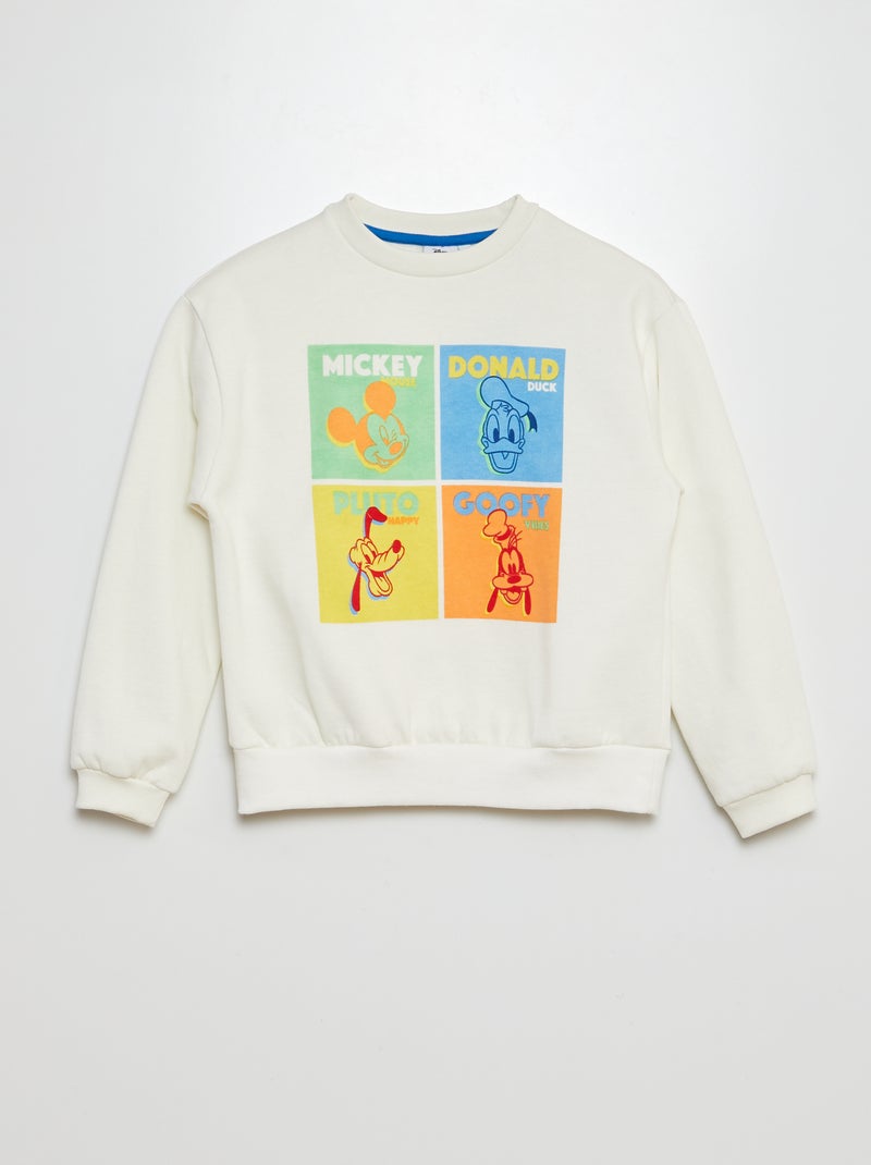 Sweatshirt 'Disney' com estampado BRANCO - Kiabi