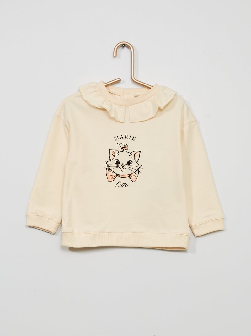 Sweatshirt 'Disney' com gola claudine BRANCO - Kiabi