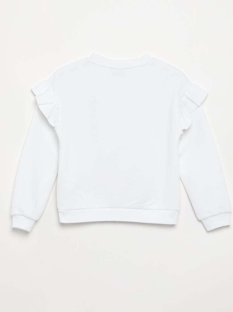 Sweatshirt 'Disney' de manga comprida Branco - Kiabi