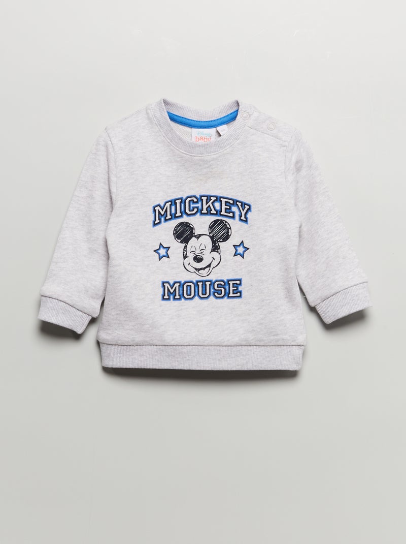 Sweatshirt 'Disney' em moletão CINZA - Kiabi