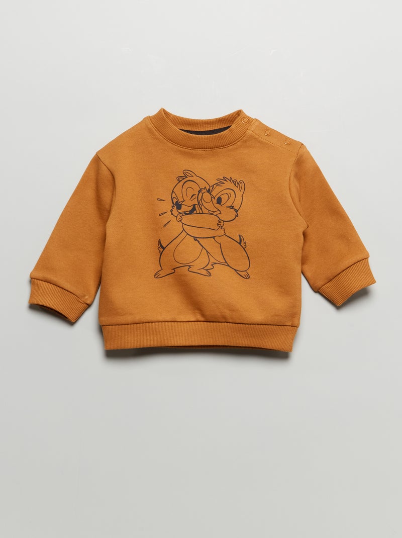 Sweatshirt 'Disney' em moletão MARROM - Kiabi