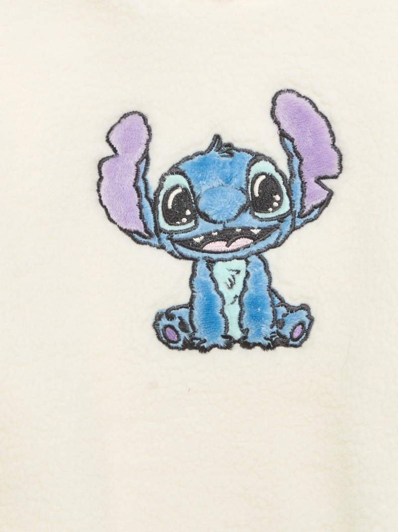 Sweatshirt 'Disney' 'Stitch' com capuz Branco - Kiabi
