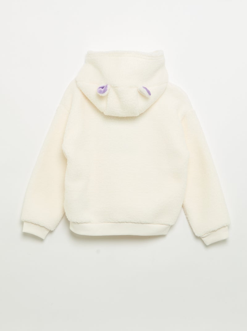 Sweatshirt 'Disney' 'Stitch' com capuz Branco - Kiabi
