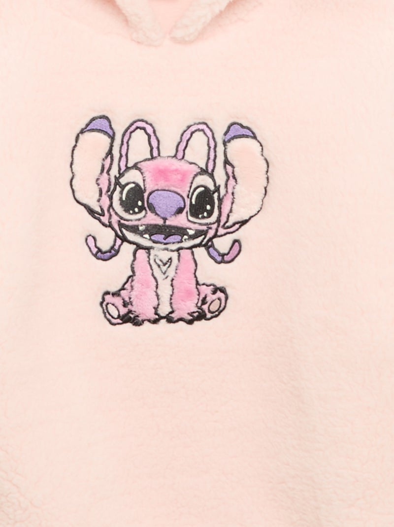 Sweatshirt 'Disney' 'Stitch' com capuz Rosa - Kiabi