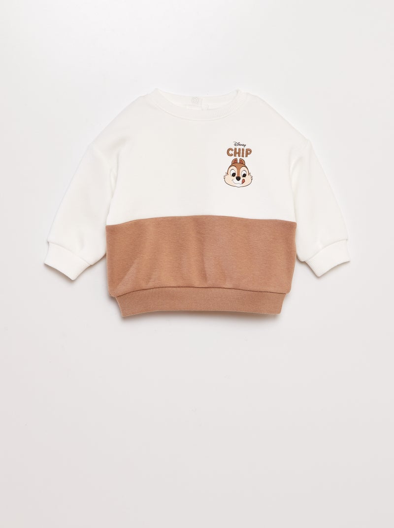 Sweatshirt 'Disney' 'Tico e Teco' BEGE - Kiabi