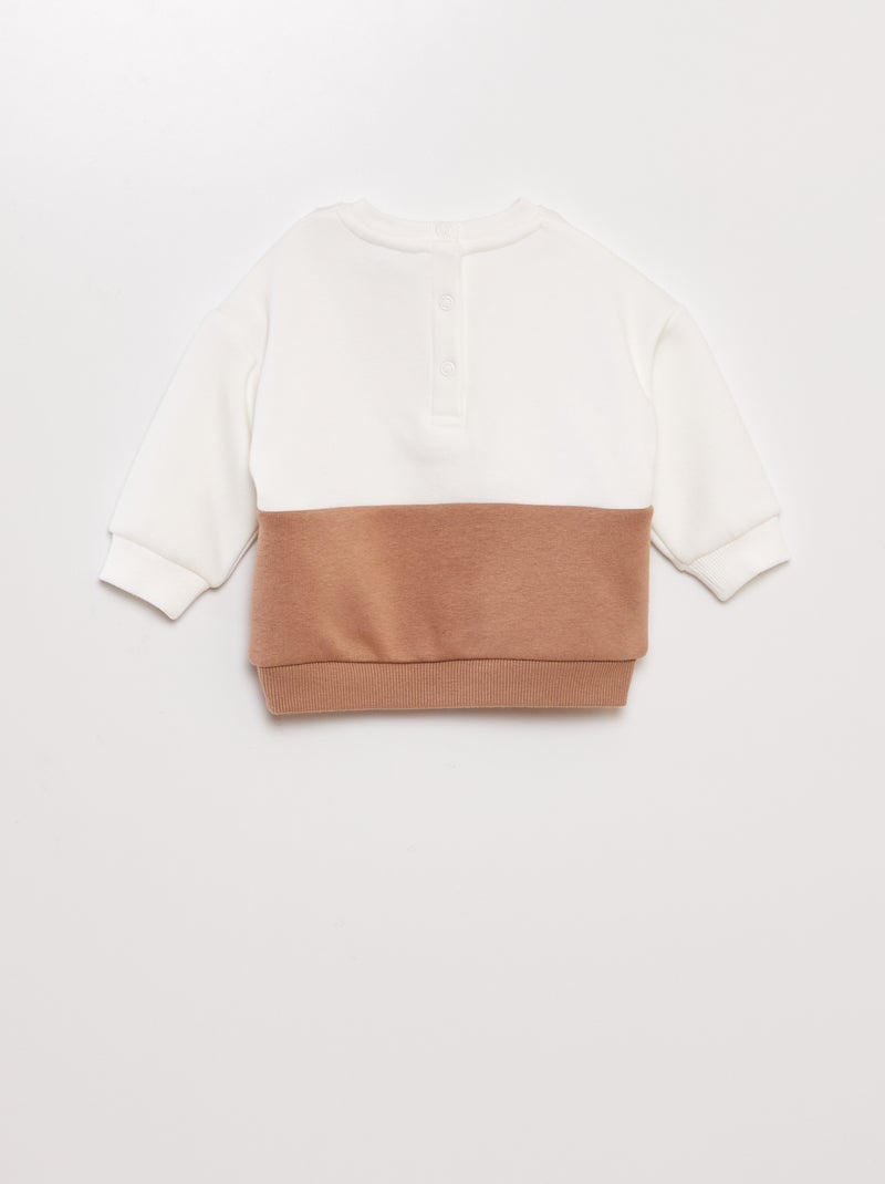 Sweatshirt 'Disney' 'Tico e Teco' BEGE - Kiabi