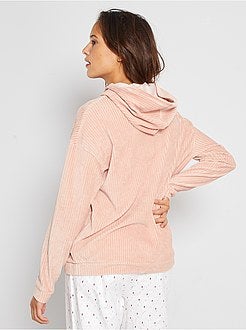 Sweatshirt em bombazina - Kiabi