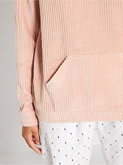 Sweatshirt em bombazina - Kiabi