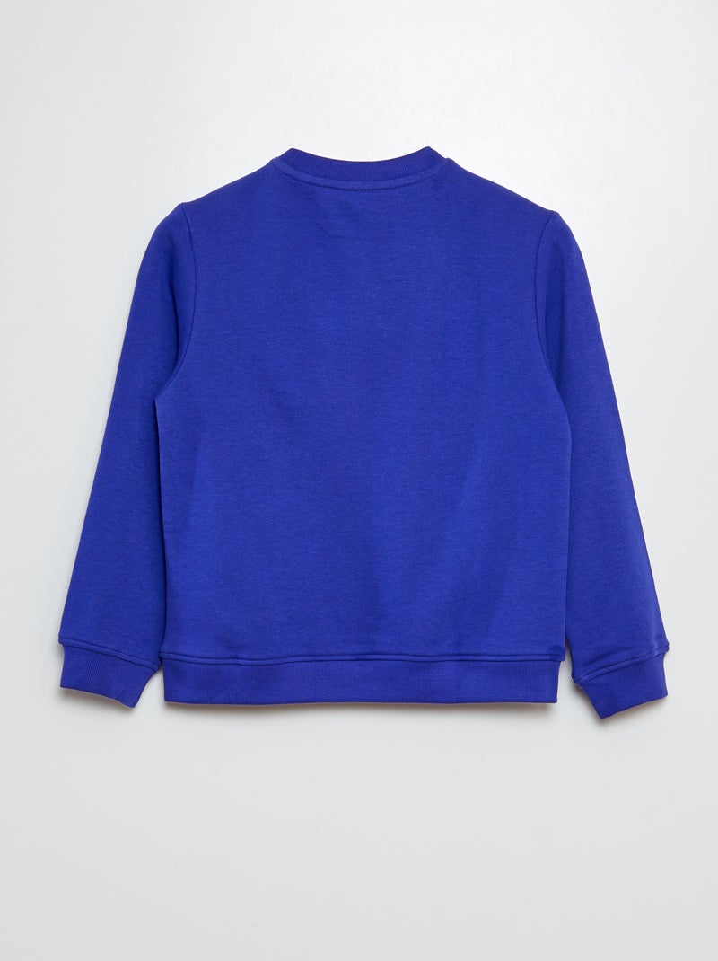 Sweatshirt em French Terry AZUL - Kiabi