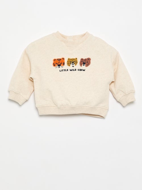 Sweatshirt em French Terry - Kiabi