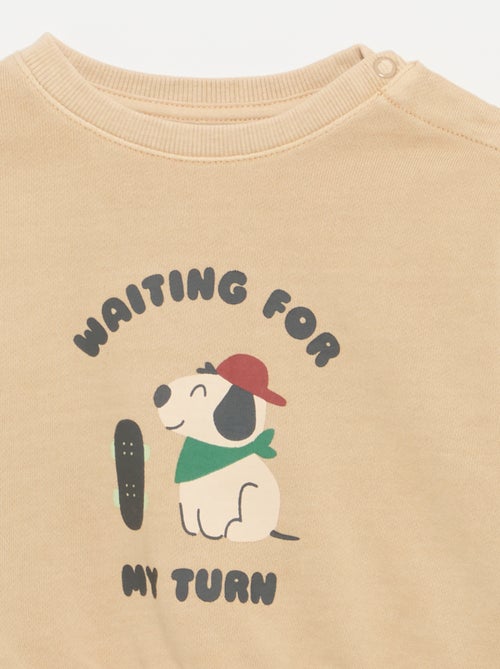 Sweatshirt em French Terry - Kiabi