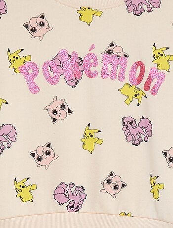 Sweatshirt em french terry 'Pokémon'
