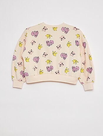 Sweatshirt em french terry 'Pokémon'