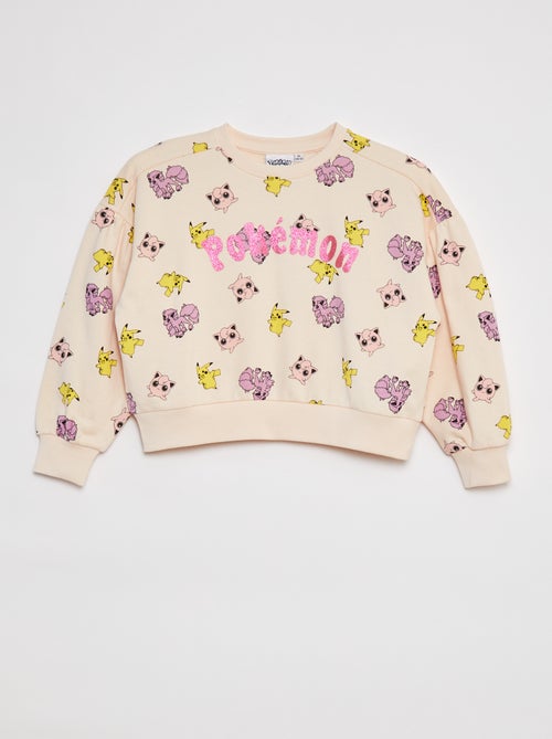 Sweatshirt em french terry 'Pokémon' - Kiabi