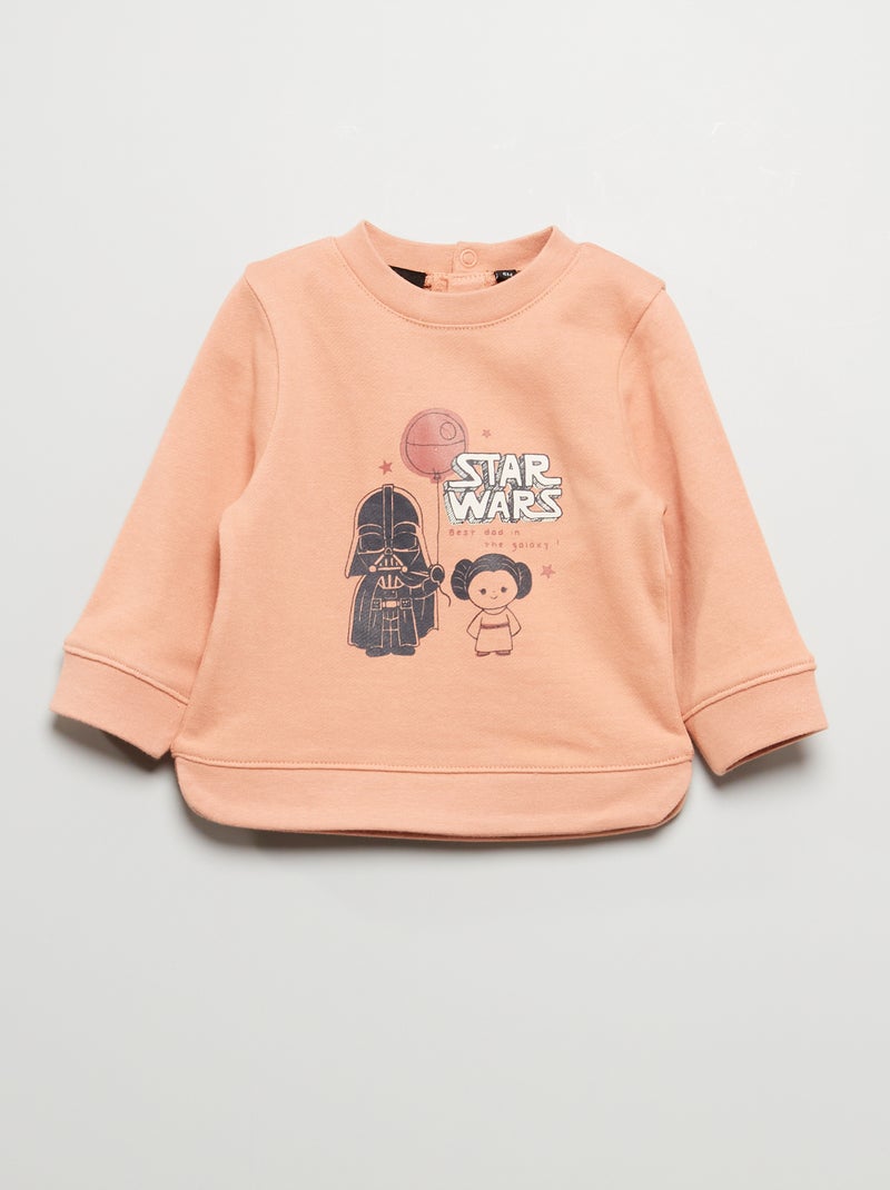 Sweatshirt em french terry 'Star Wars' ROSA - Kiabi