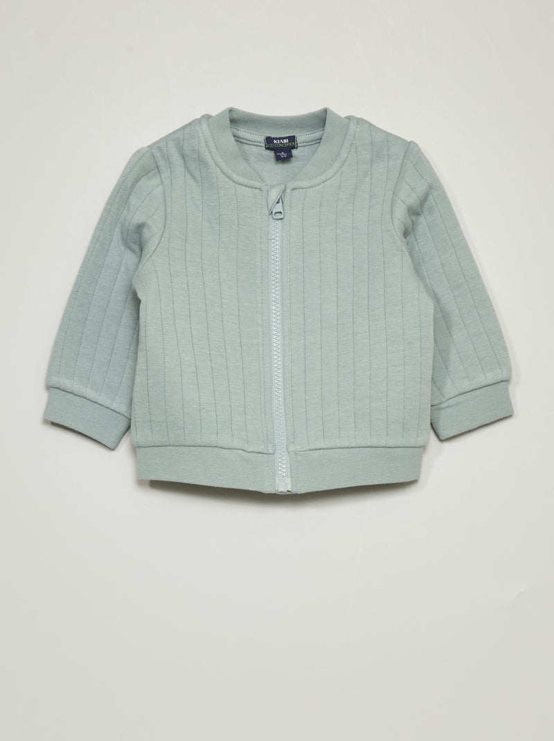 Sweatshirt em jersey Azul - Kiabi