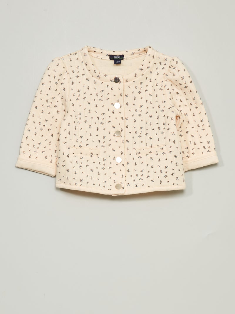 Sweatshirt em jersey BRANCO - Kiabi