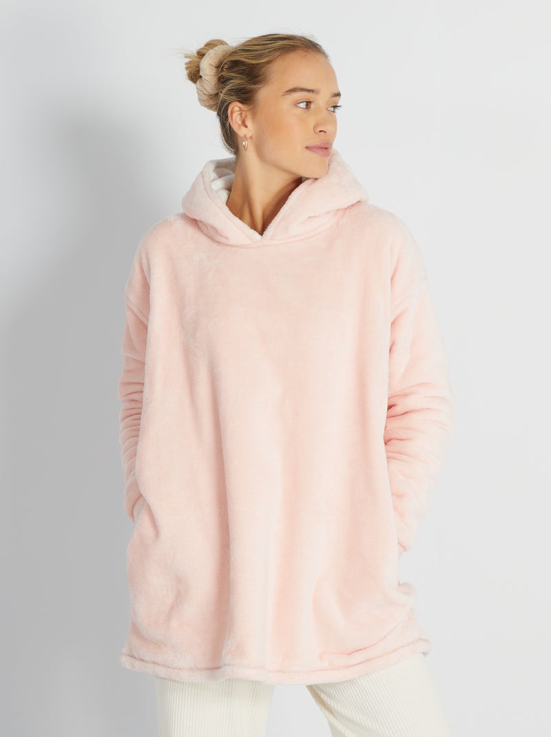 Sweatshirt em malha de peluche ROSA - Kiabi