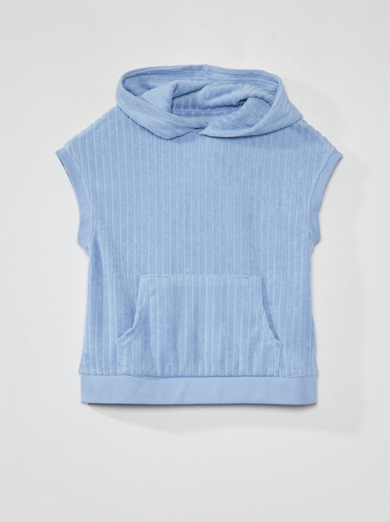 Sweatshirt em malha felpa AZUL - Kiabi