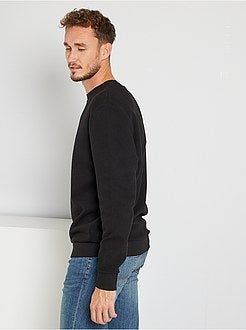 Sweatshirt em malha nervurada de conceção ecológica +1,90 m - Kiabi