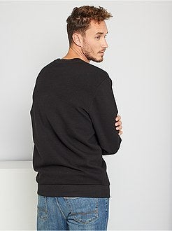 Sweatshirt em malha nervurada de conceção ecológica +1,90 m - Kiabi