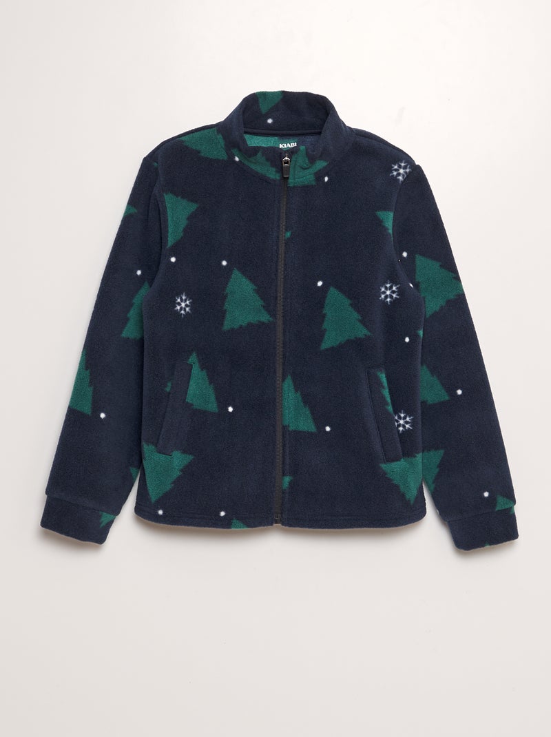 Sweatshirt em malha polar AZUL - Kiabi