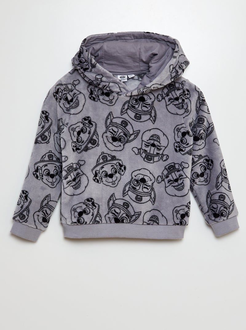 Sweatshirt em malha polar com capuz 'Patrulha Pata' AZUL - Kiabi