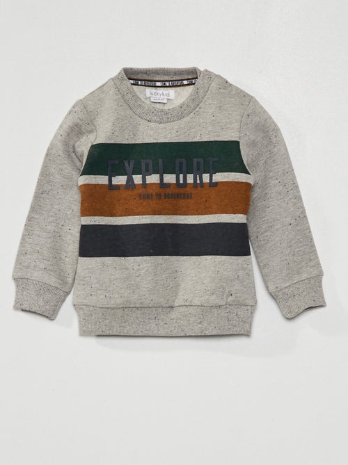 Sweatshirt em malha pontilhada - Kiabi