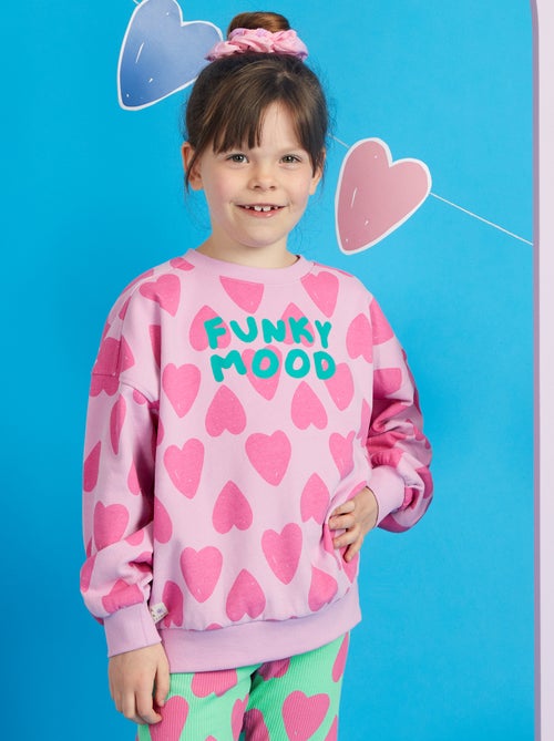Sweatshirt em moletão - 'Graphik Edition' - Kiabi