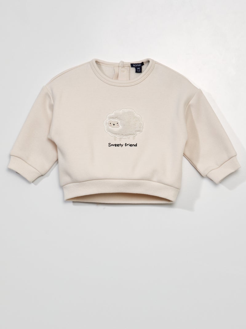 Sweatshirt em moletão - Sempre + suave ROSA - Kiabi