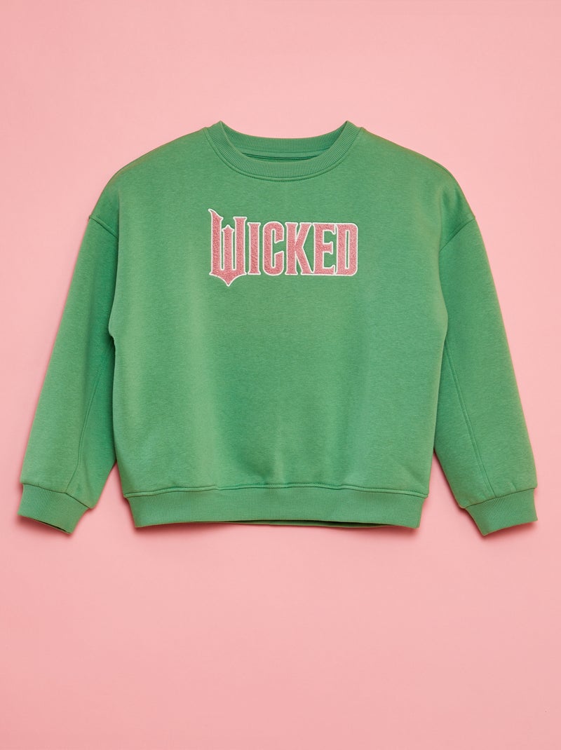Sweatshirt em moletão - Wicked VERDE - Kiabi
