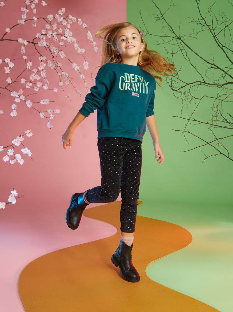 Sweatshirt em moletão - Wicked VERDE - Kiabi