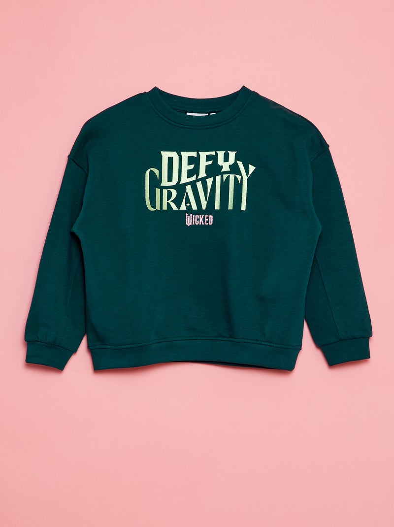 Sweatshirt em moletão - Wicked VERDE - Kiabi