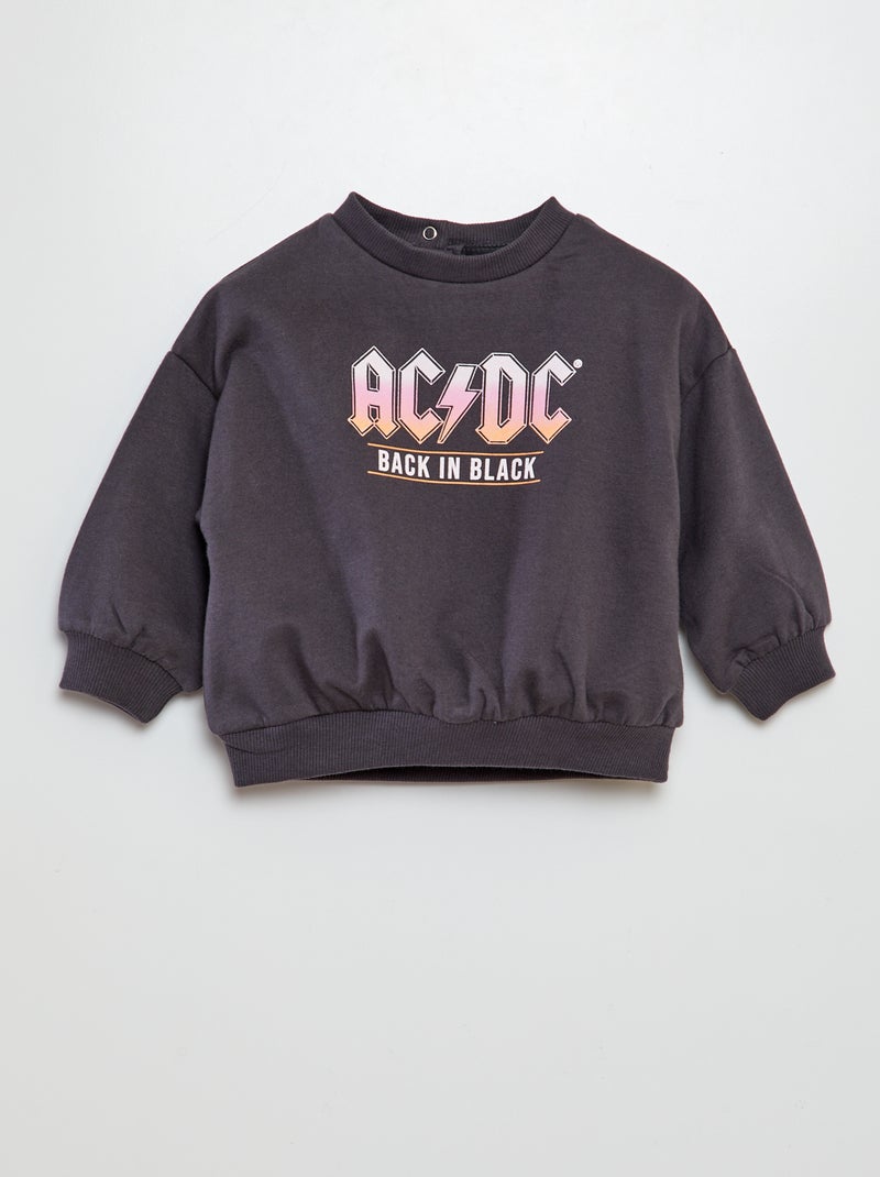 Sweatshirt em moletão 'AC/DC' AZUL - Kiabi