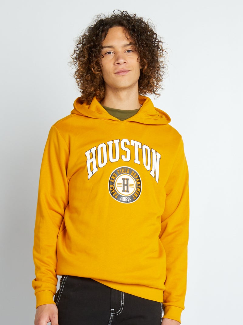 Sweatshirt em moletão AMARELO - Kiabi