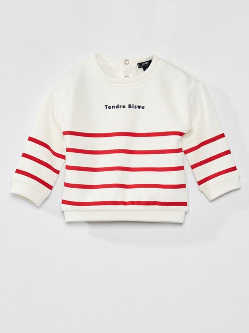 Sweatshirt em moletão 'amies' - Kiabi