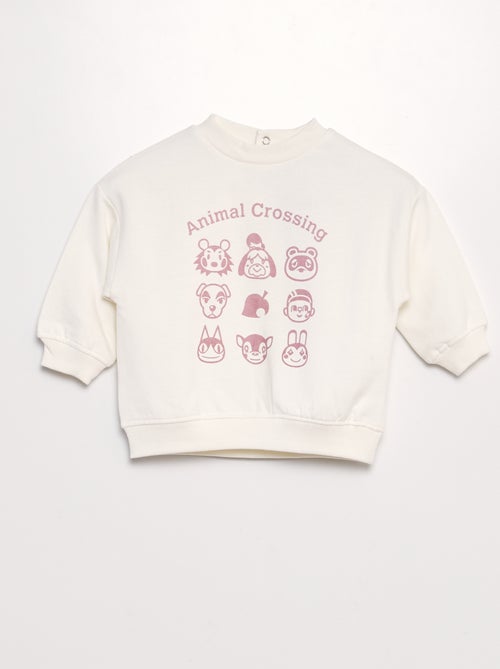 Sweatshirt em moletão 'Animal Crossing' - Kiabi