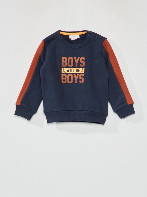 Sweatshirt em moletão - Kiabi