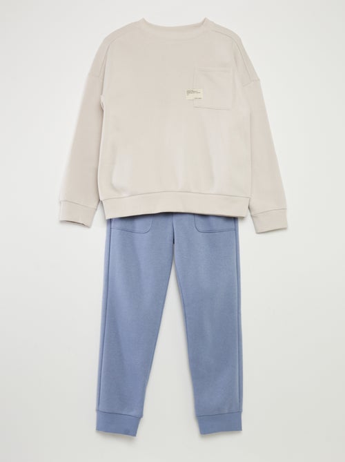 Sweatshirt em moletão - Kiabi