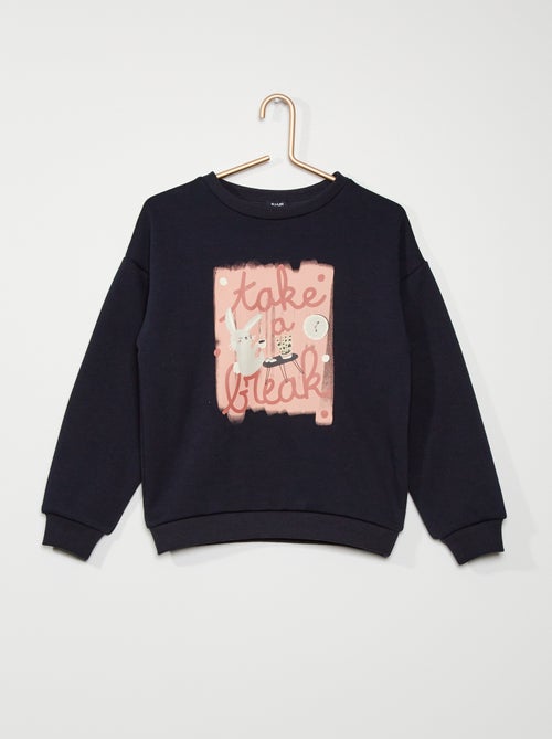 Sweatshirt em moletão - Kiabi