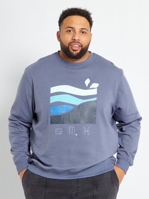 Sweatshirt em moletão - Kiabi