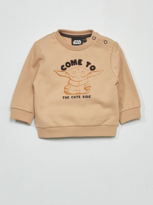 Sweatshirt em moletão 'Baby Yoda' - Kiabi