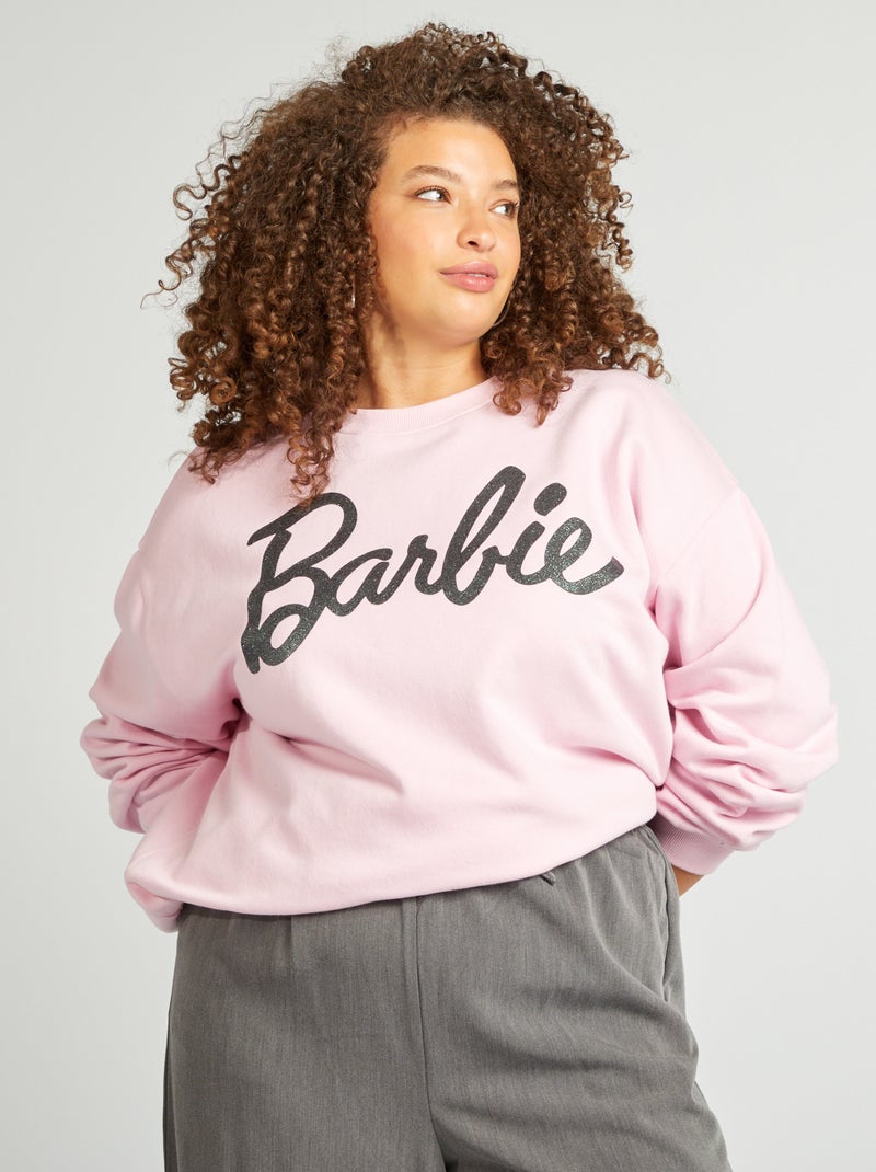 Sweatshirt em moletão 'Barbie' ROSA - Kiabi
