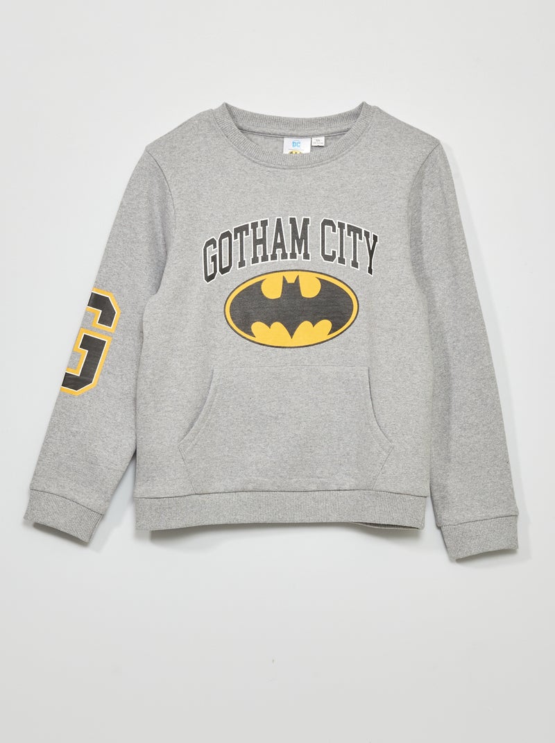 Sweatshirt em moletão 'Batman' CINZA - Kiabi