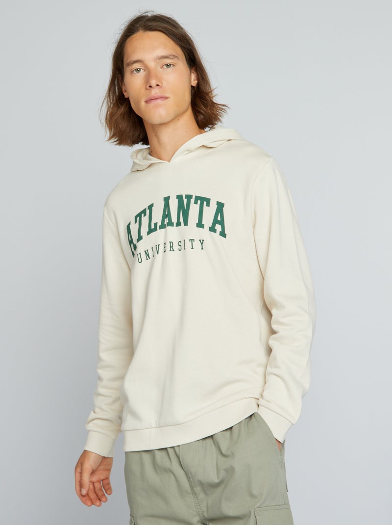 Sweatshirt em moletão BEGE - Kiabi