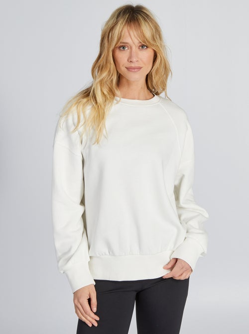Sweatshirt em moletão - Kiabi